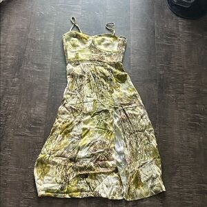 Like new! Zara bustier slit midi dress